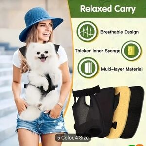 🐣Breathable Mesh PET Backpack for Small Dogs & Cats Portable Zippered Carrier